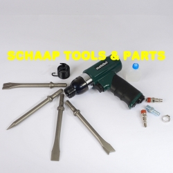 Beitelhamer op perslucht met 4 beitels DMH 30 set | 604115500